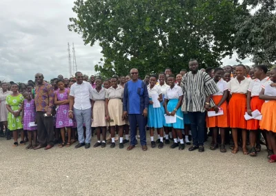 A 7/8/23 VISIT TO B.E.C.E CENTERS IN KWAEBIBIREM WITH MCE AND MP.