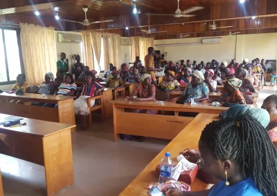 MCE ENGAGING THE STORE OWNERS IN KADE ON, 23/08/23 AT THE MUNICIPAL HALL